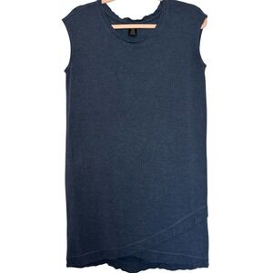 ACTIVE LIFE Size Small Heather Sailor Blue Sleeveless Lounge Dress Tunic Soft‎